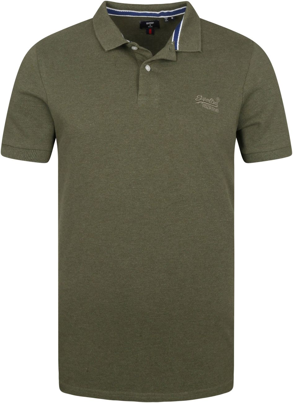 Menswear CLASSIC – SUPERDRY Noels GREEN PIQUE POLO